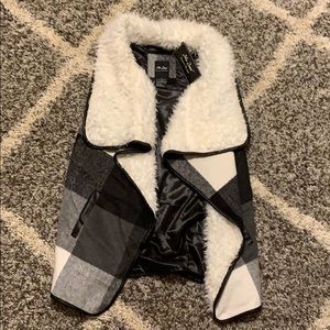 NWT Checkered Vest